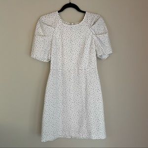 Banana Republic Puff Sleeve Fit and Flare Dress 2